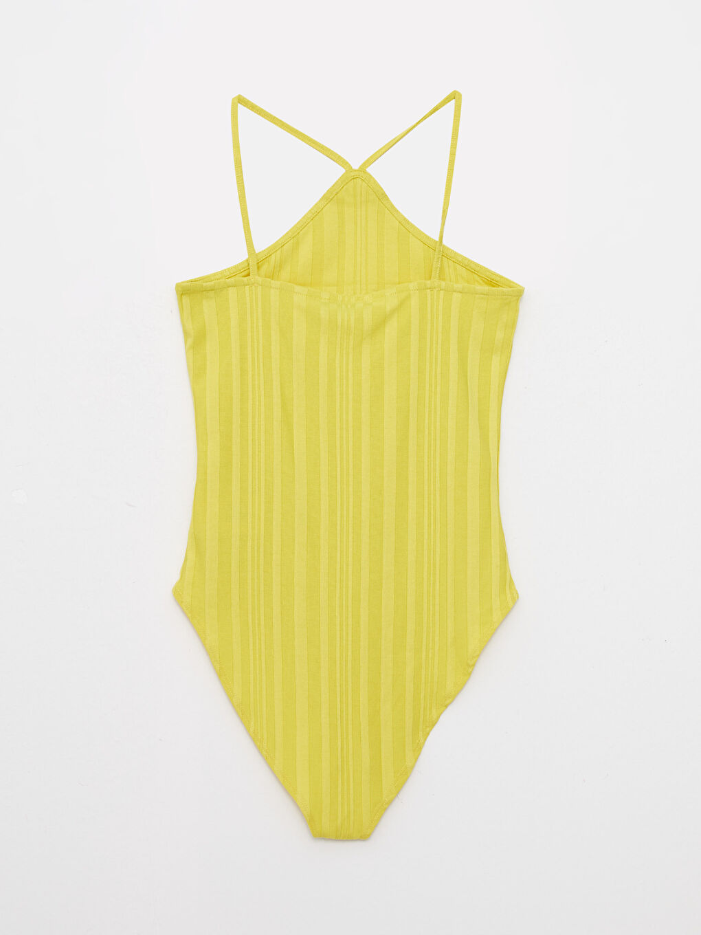 LCW Vision Halter Neck Straight Strap Women's Snap Fastener Body -S2MP36Z8-FW8
