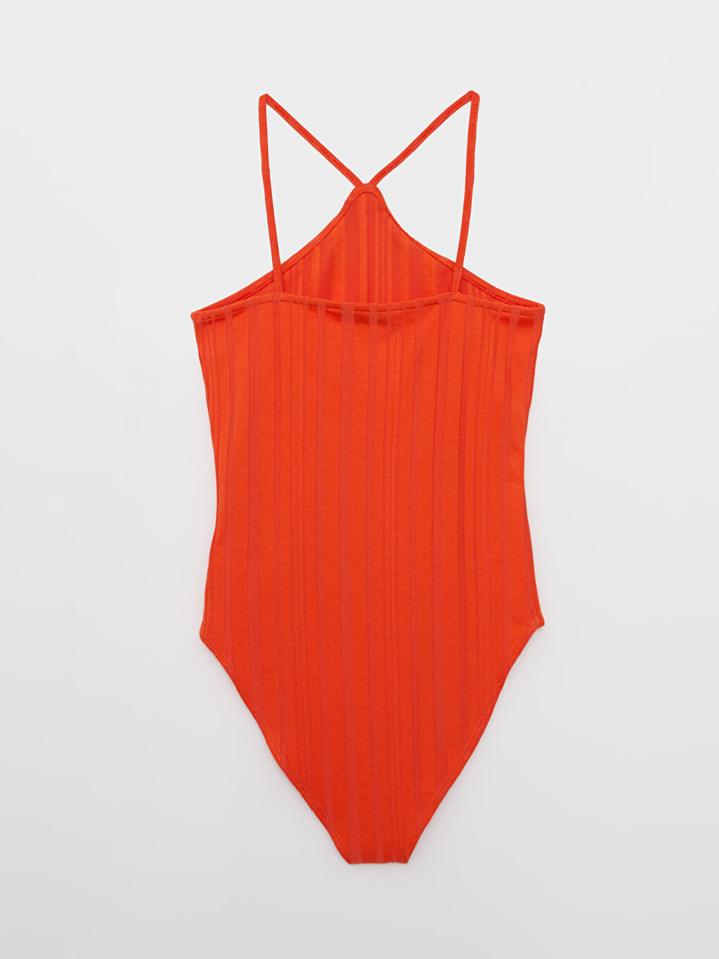 LCW Vision Halter Neck Straight Strap Women's Snap Fastener Body -S2MP36Z8-GH0