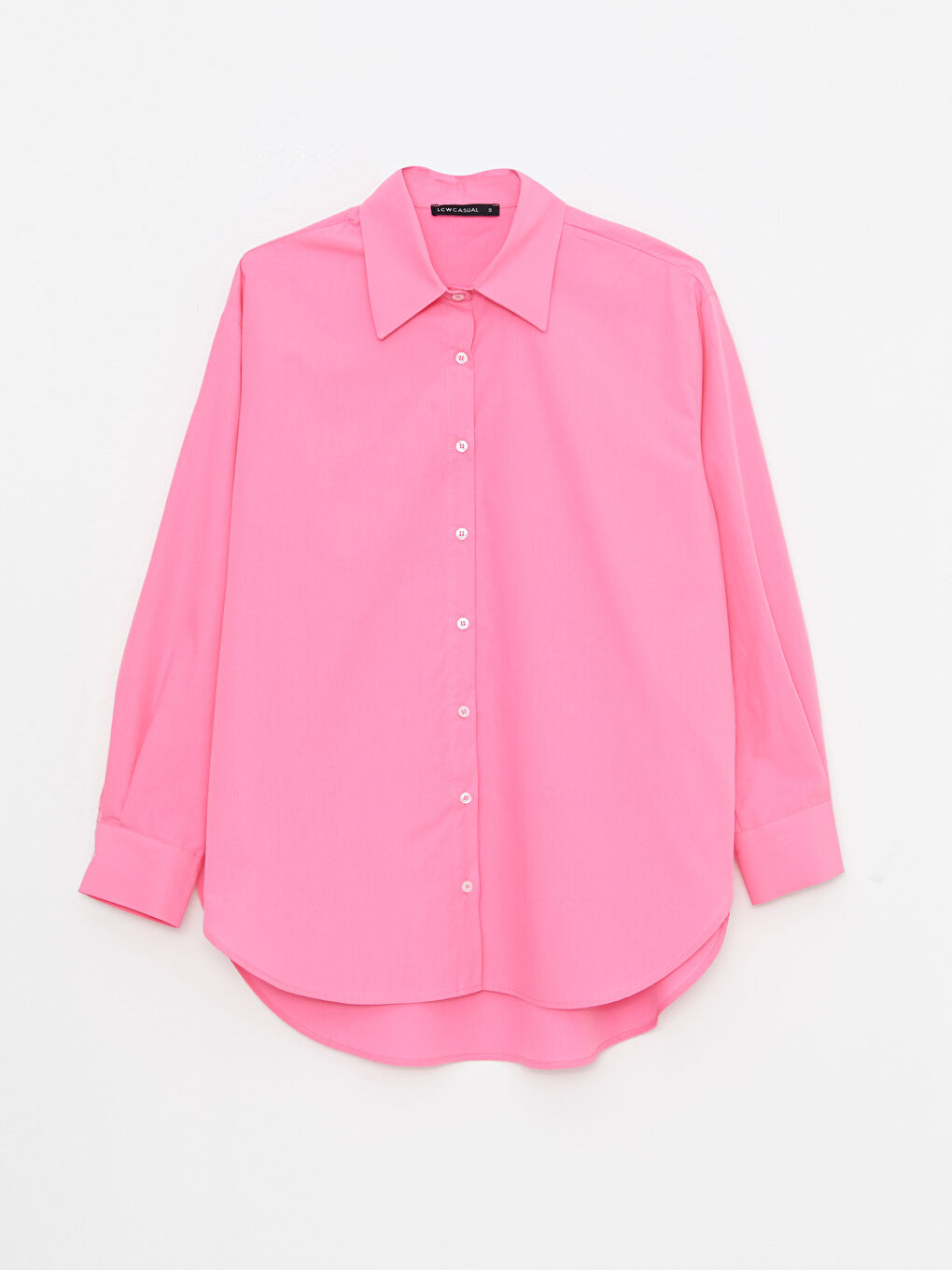 Cămașă din Bumbac cu Nasturi, Mânecă Lungă, Regular pentru Femei-6