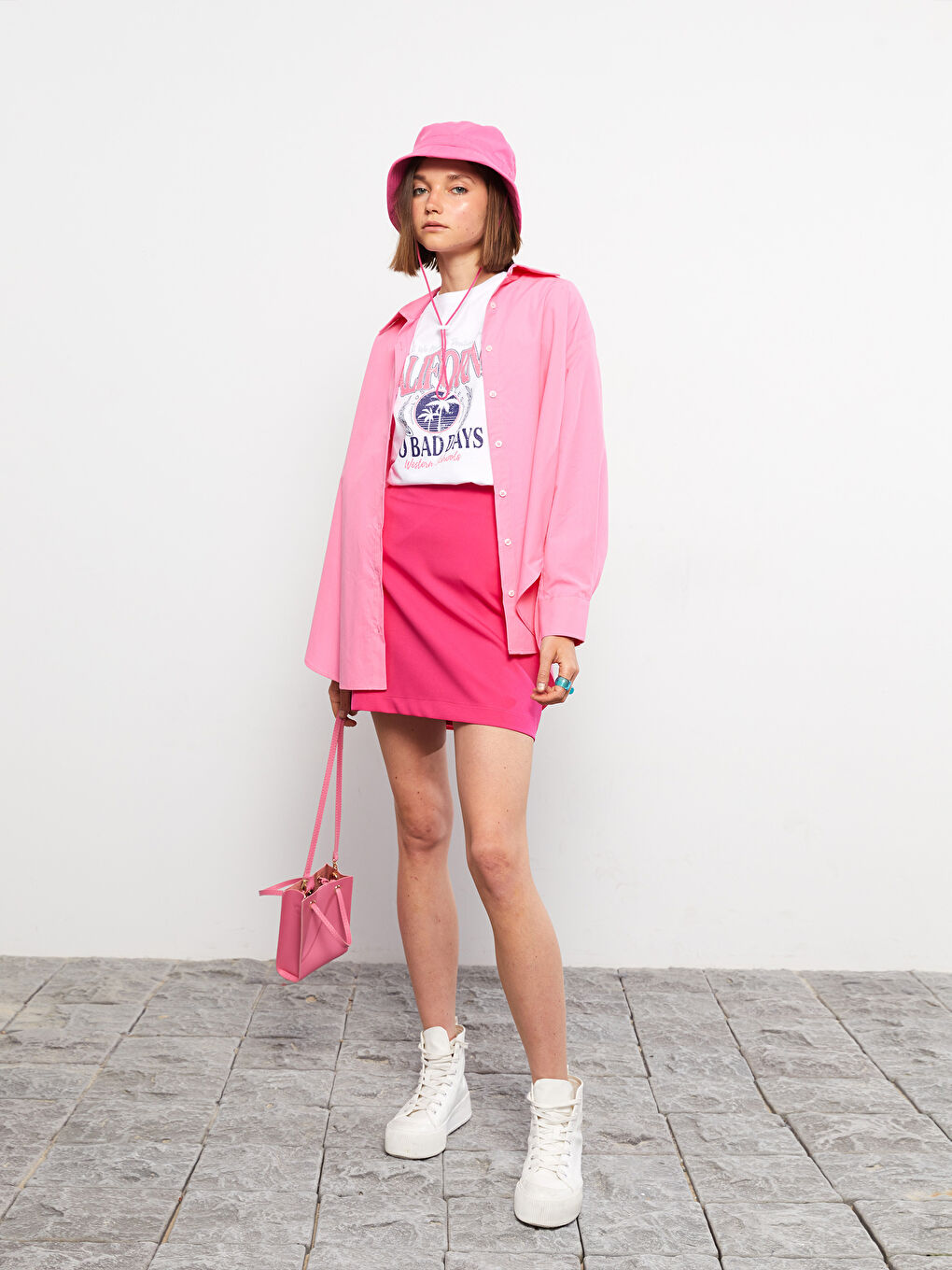 Cămașă din Bumbac cu Nasturi, Mânecă Lungă, Regular pentru Femei-2