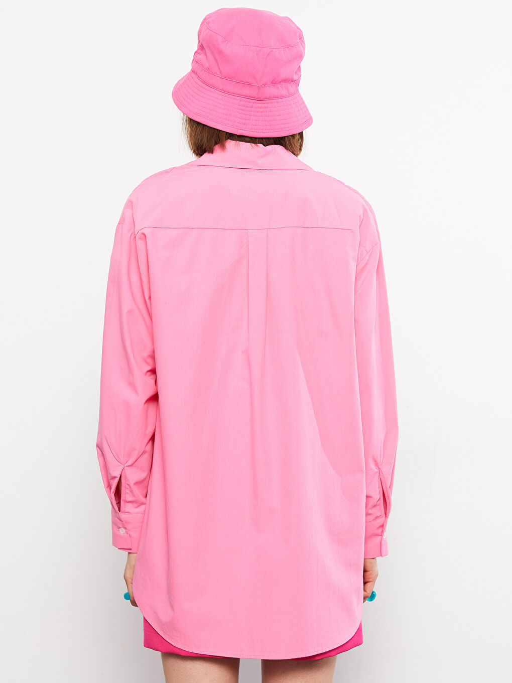 Cămașă din Bumbac cu Nasturi, Mânecă Lungă, Regular pentru Femei-5