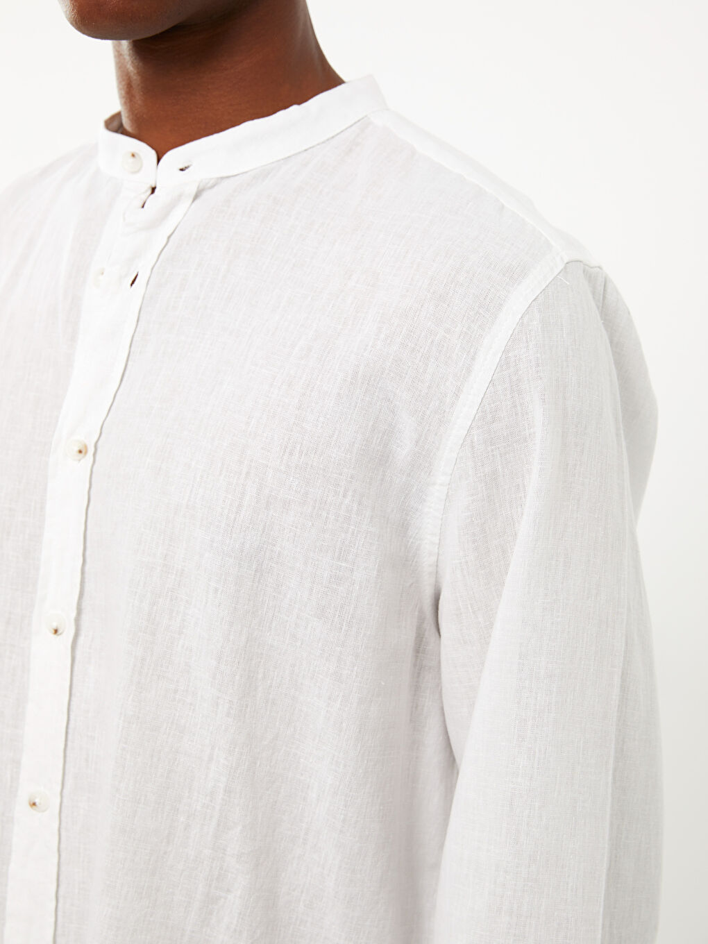 قميص رجالي كم طويل بقصة عادية-3