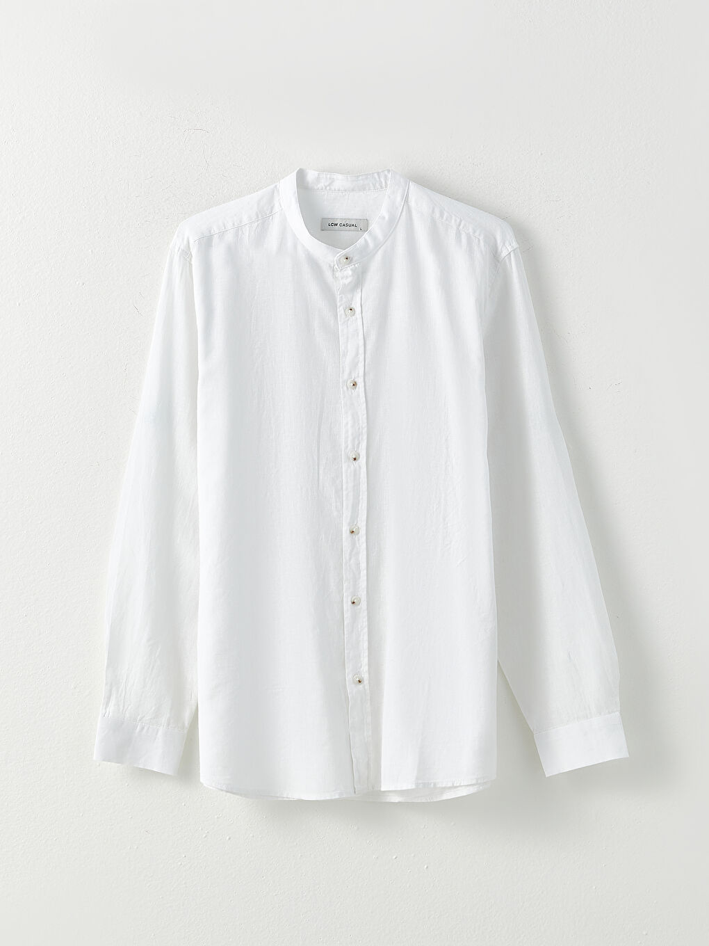 قميص رجالي كم طويل بقصة عادية-5