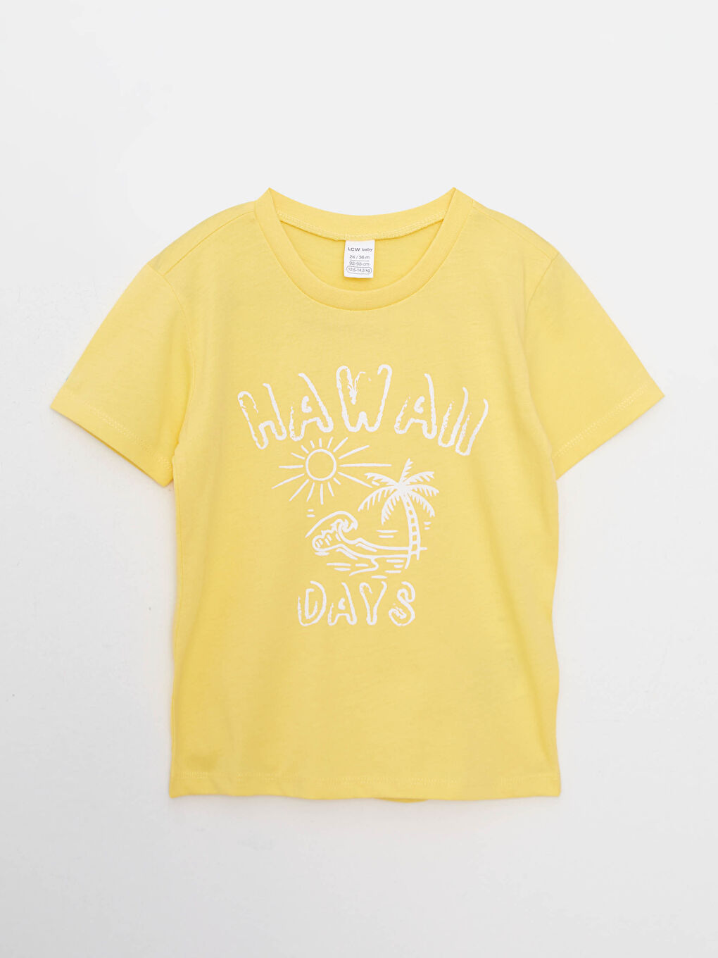 Crew Neck Short Sleeve Printed Cotton Baby Boy T-Shirt