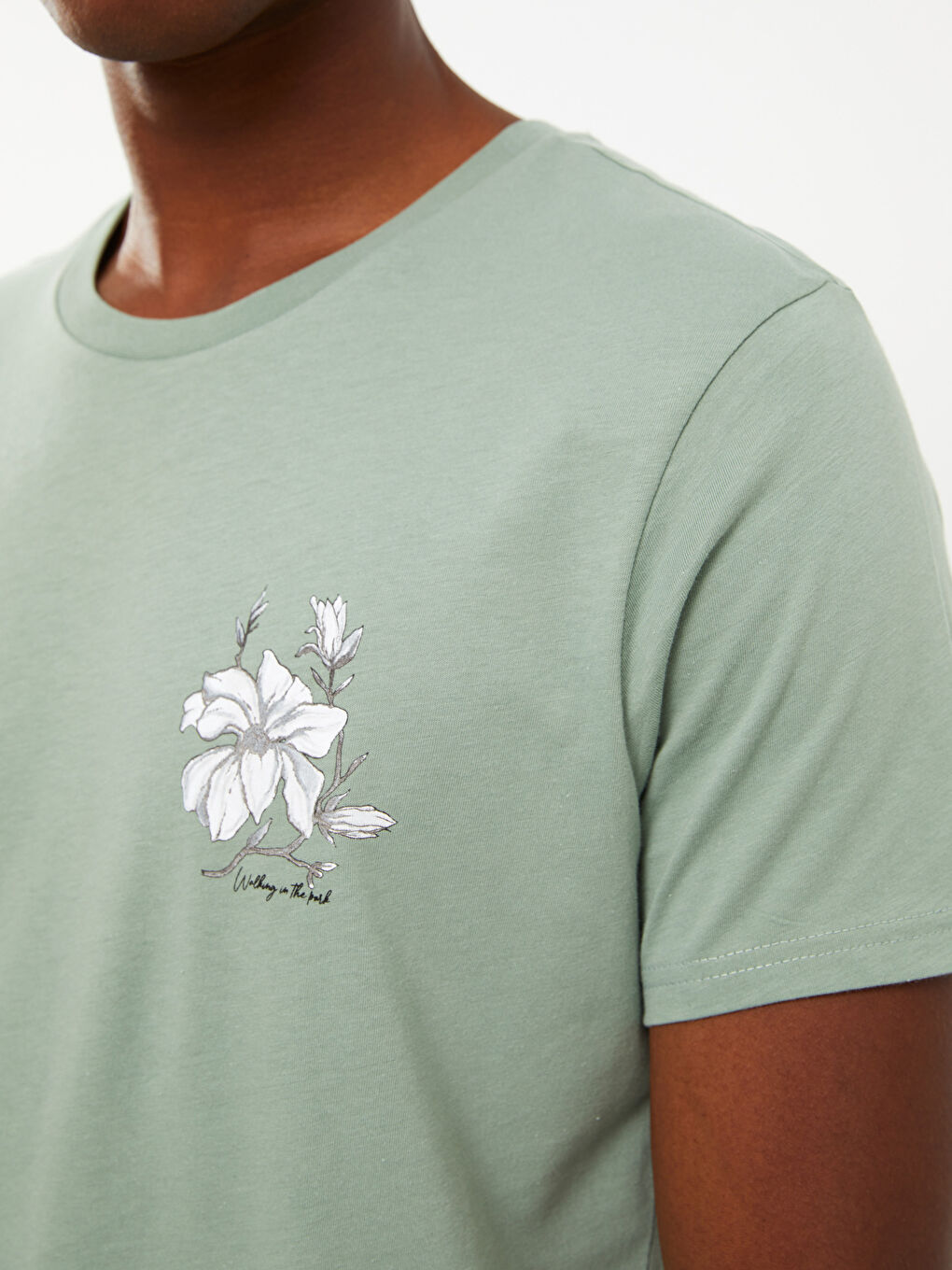 Crew Neck Short Sleeve Printed Men's T-Shirt-2