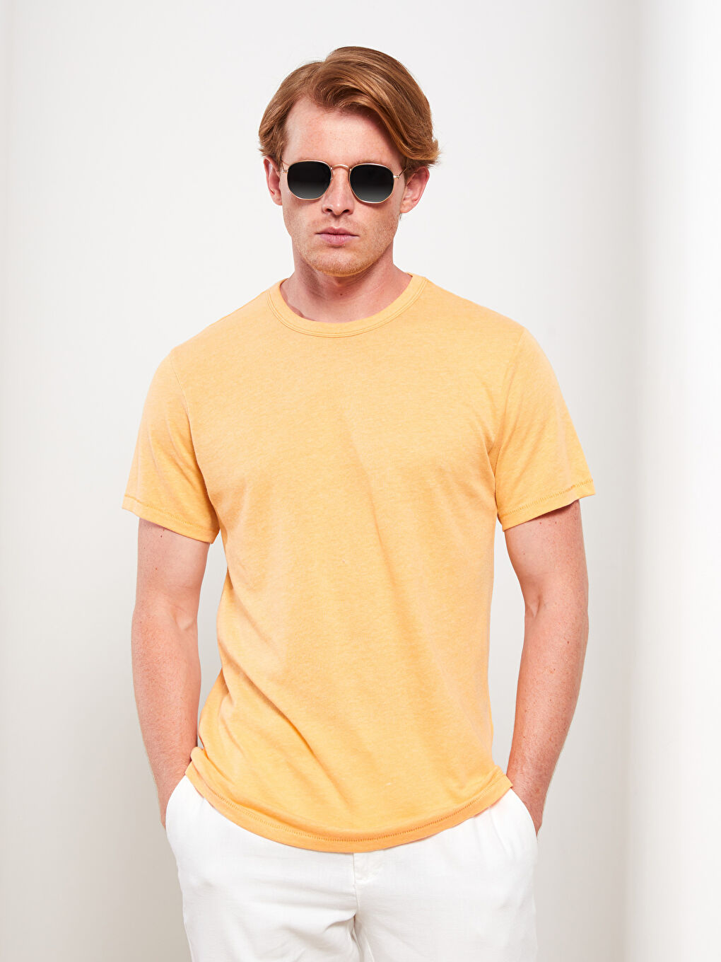 Crew Neck Short Sleeve Men's T-Shirt-1