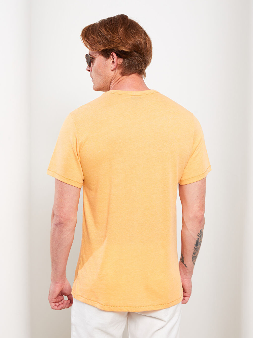 Crew Neck Short Sleeve Men's T-Shirt-4