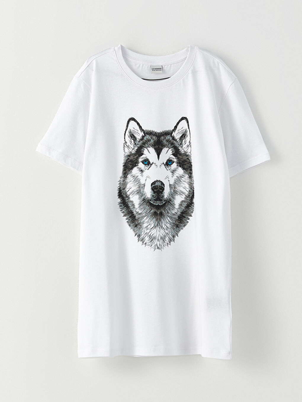 Crew Neck Printed Short Sleeve Cotton Boy T-shirt