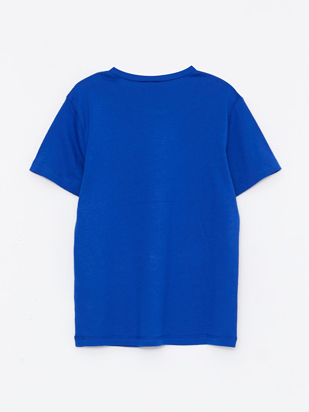 Crew Neck Printed Short Sleeve Cotton Boy T-shirt-1