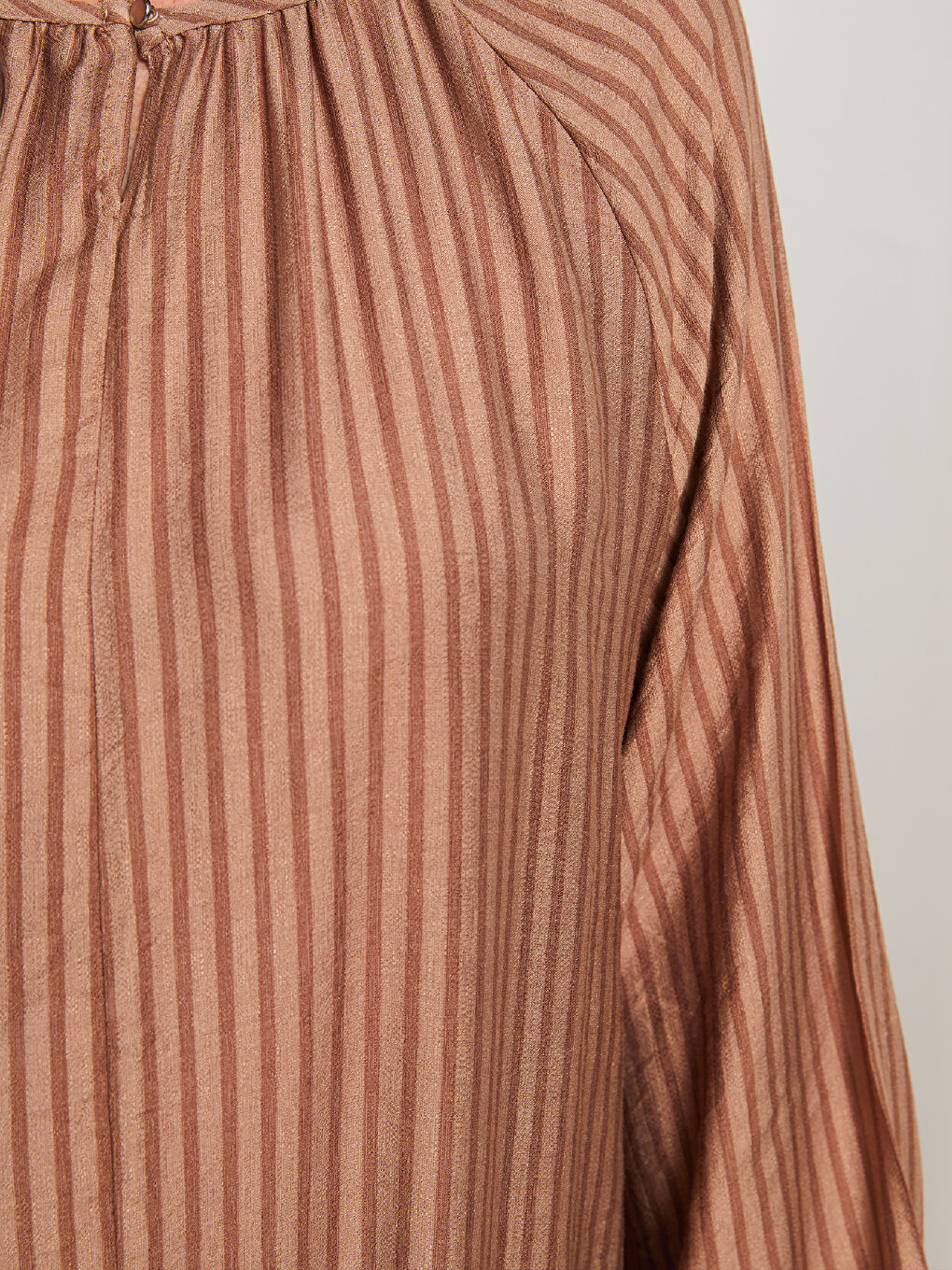 Crew Neck Striped Long Sleeve A Cut Women's Dress-3