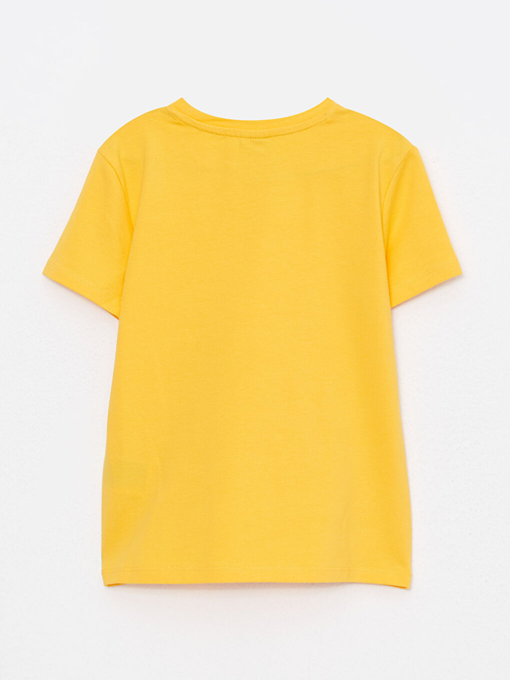 Crew Neck Printed Short Sleeve Cotton Boy T-shirt-1