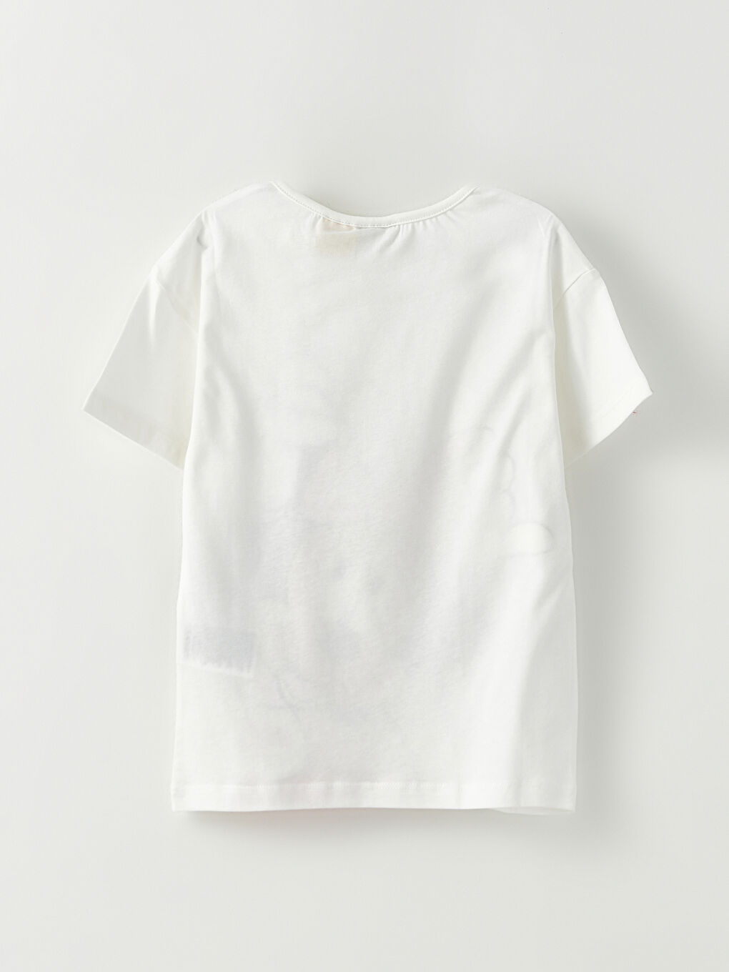 Crew Neck Minnie Mouse Printed Short Sleeve Girls' T-Shirt-2