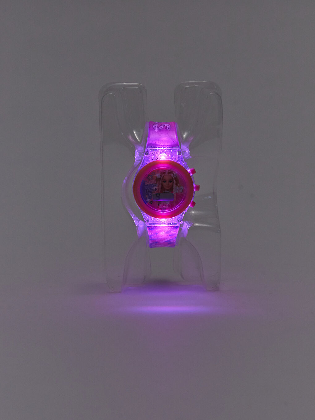 Karışık Barbie Lisanslı Işıklı Kız Çocuk Dijital Kol Saati-2