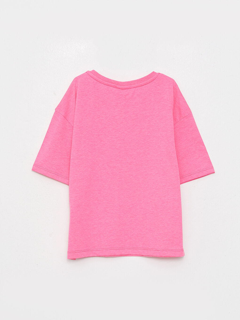 Crew Neck Printed Short Sleeve Girls' T-Shirt-1