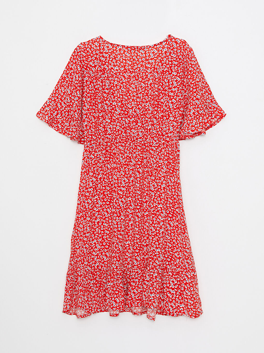 Rochie Gravide Vâscoză Guler cu Dublu Piept Mânecă Scurtă-7