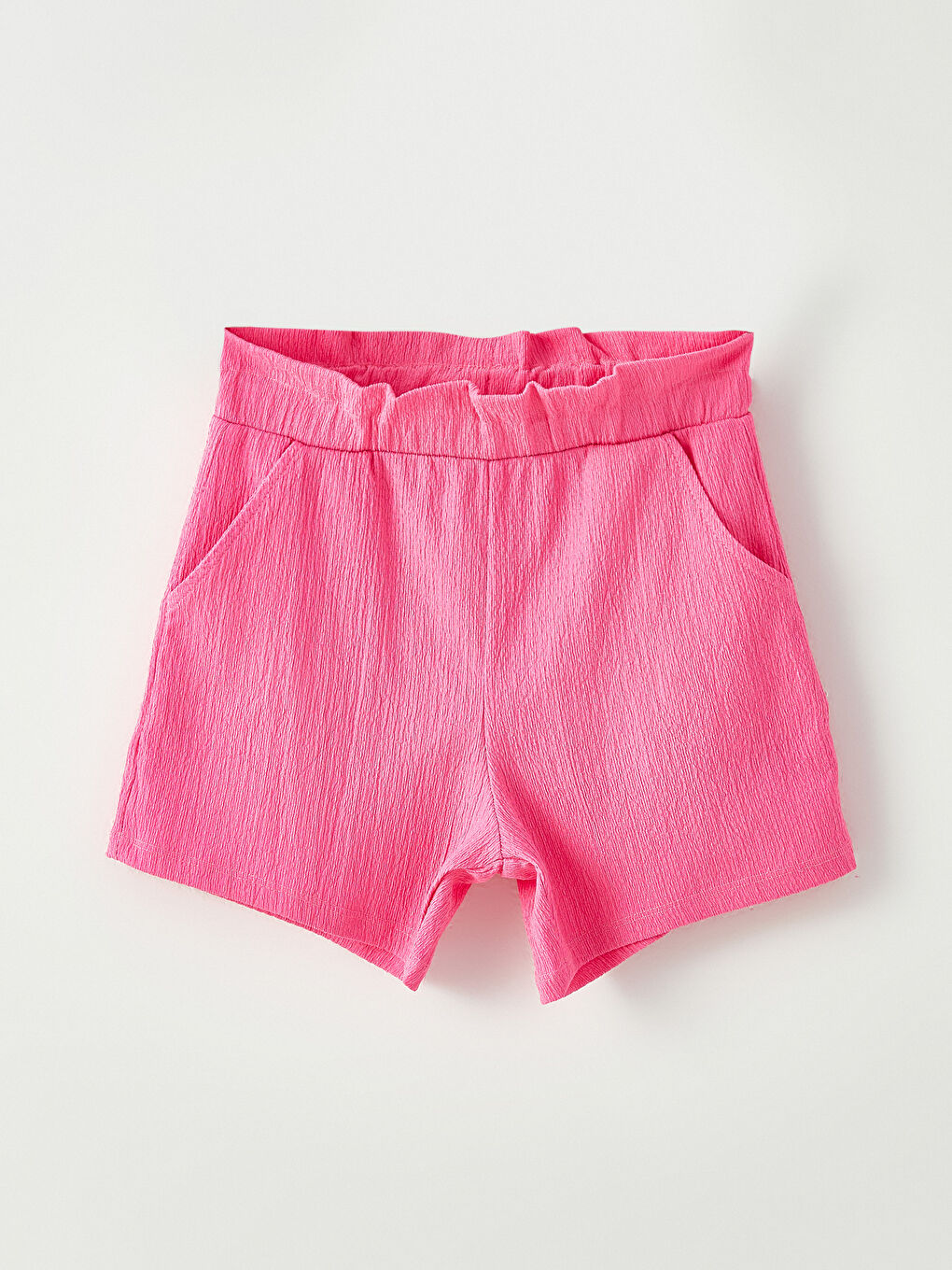 Beyaz Bisiklet Yaka Baskılı Kısa Kollu Kız Çocuk Tişört ve Şort-3