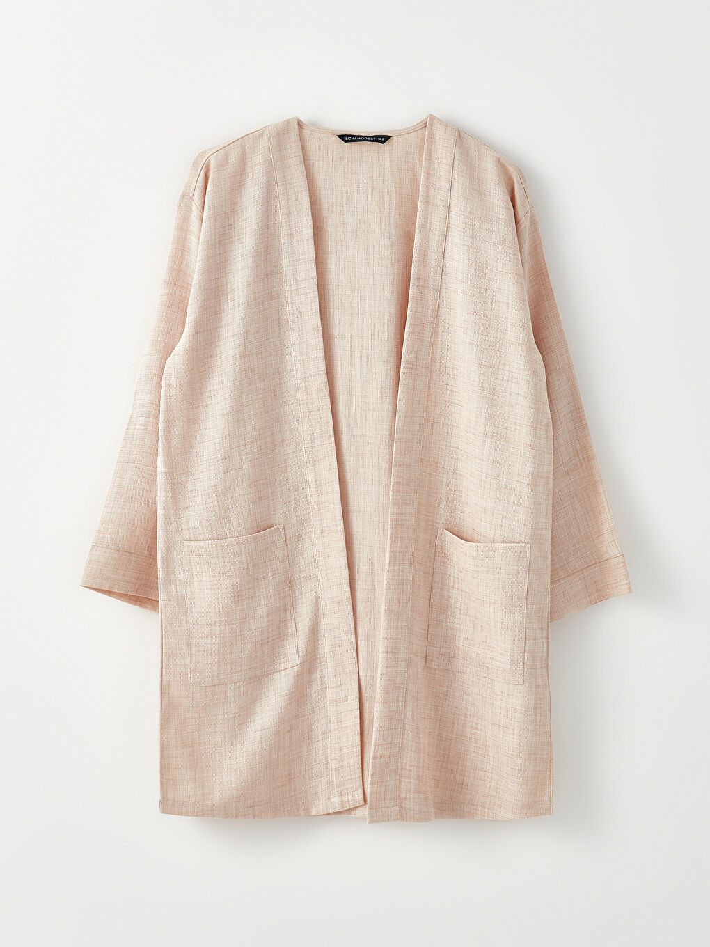 Bej Şal Yaka Kadın Kimono-5