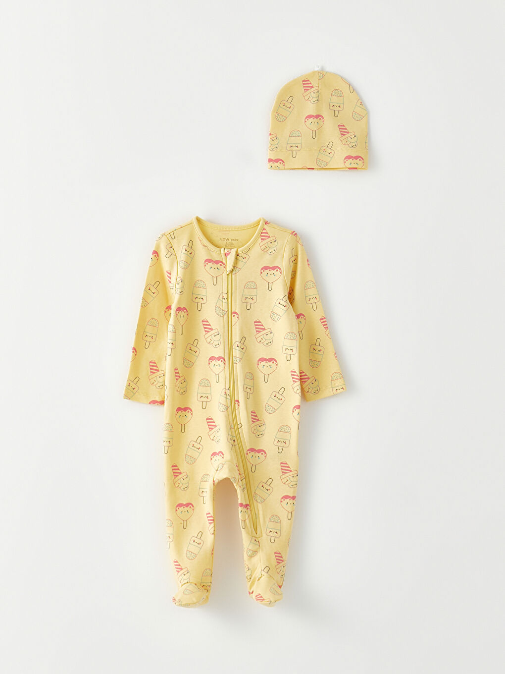 Crew Neck Printed Baby Girls' 3-Pack Set-1