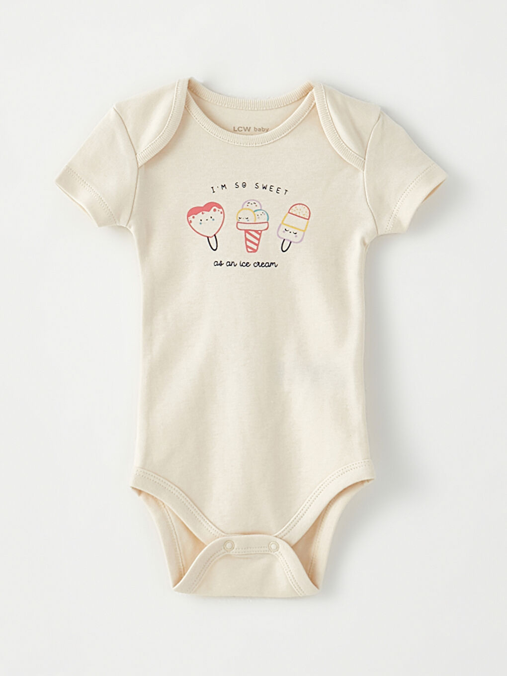 Crew Neck Printed Baby Girls' 3-Pack Set-2