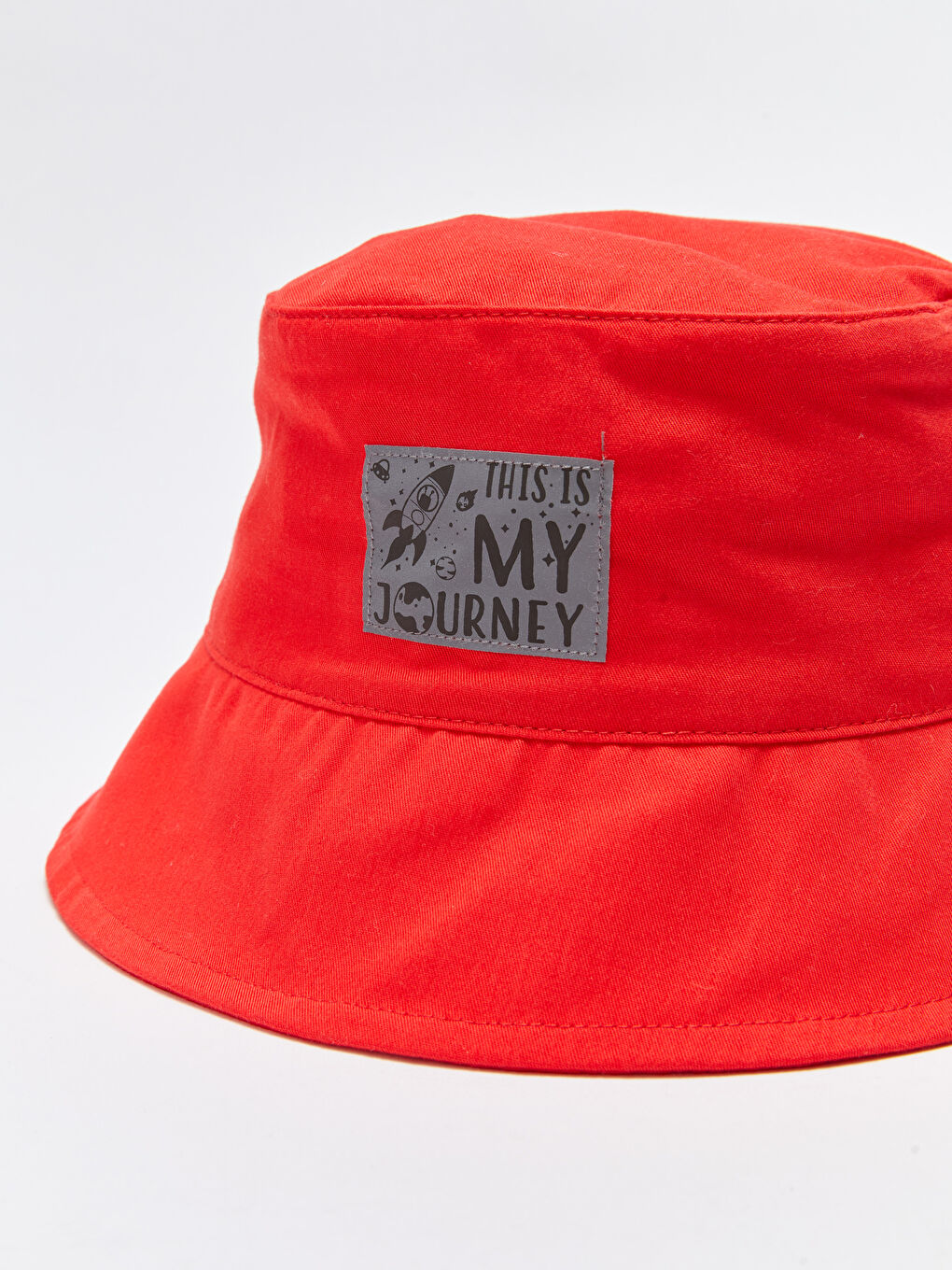 Kırmızı Etiket Baskılı Erkek Çocuk Bucket Şapka-1