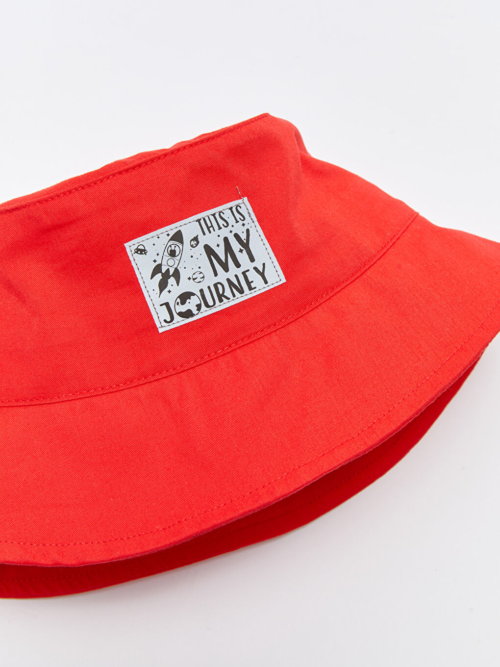 Kırmızı Etiket Baskılı Erkek Çocuk Bucket Şapka-2