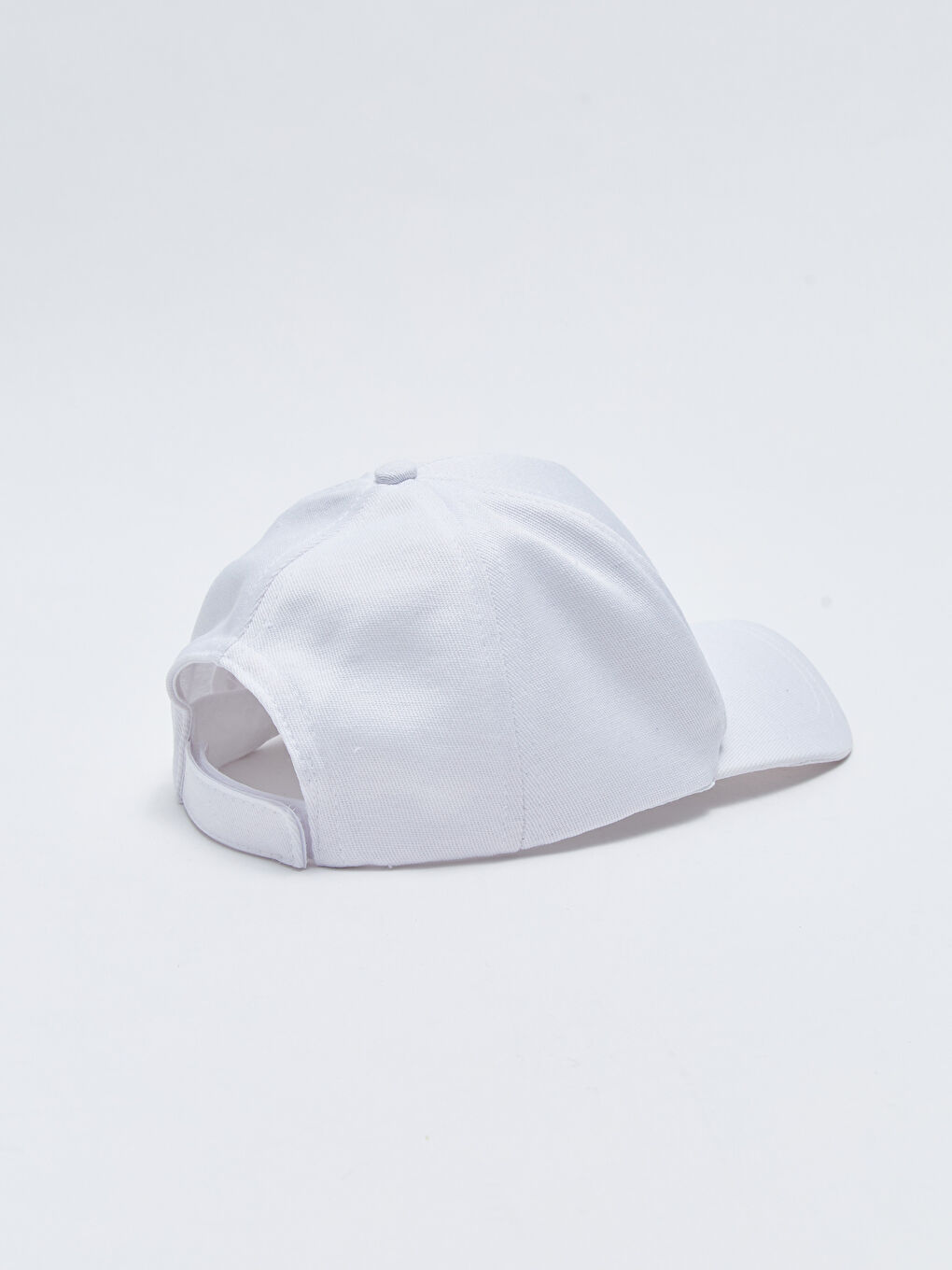 Beyaz Düz Erkek Kep Şapka-4