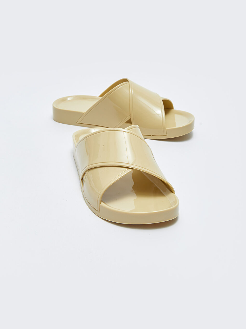 ბრტყელი ჯვარედინი ზოლის ქალებისთვის ჩუსტები-2