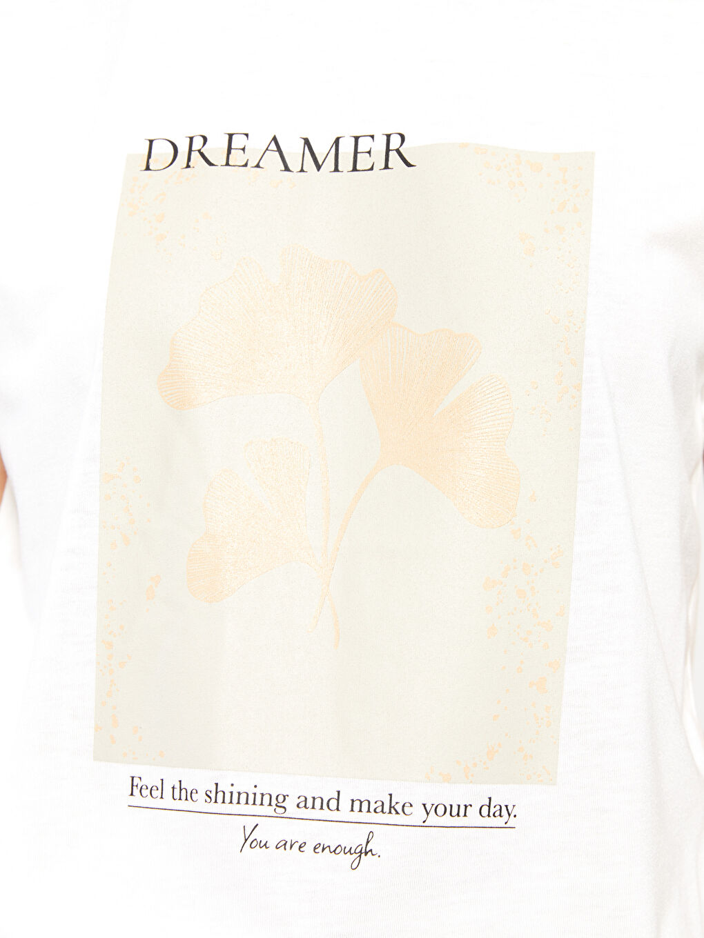 Crew Neck Printed Cotton Women's T-Shirt-3