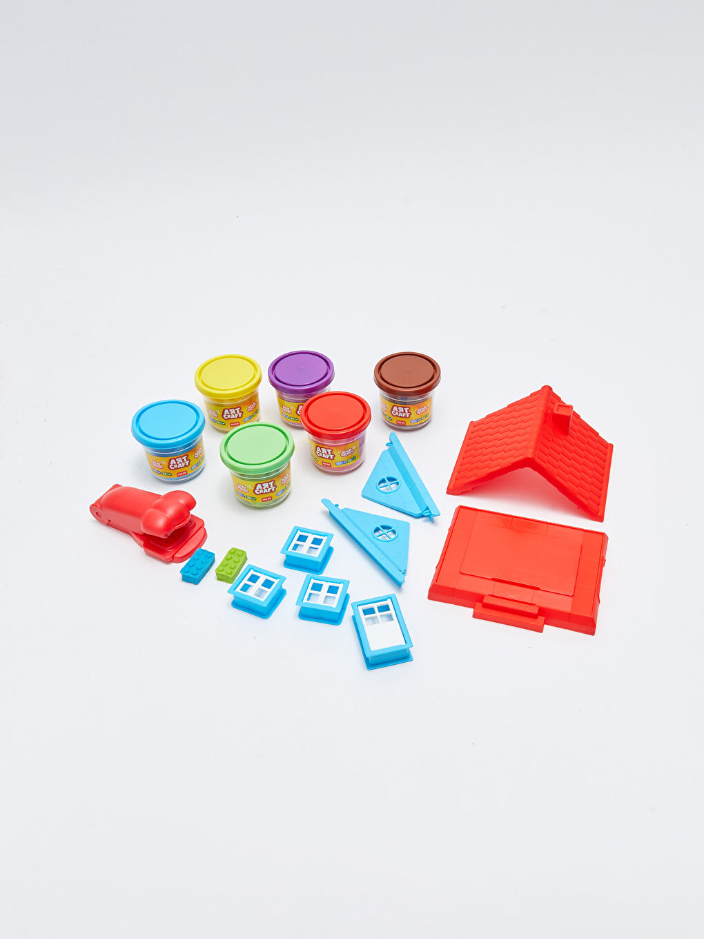Art Craft Tuğla Oyun Hamuru Ev Yapma Seti-1
