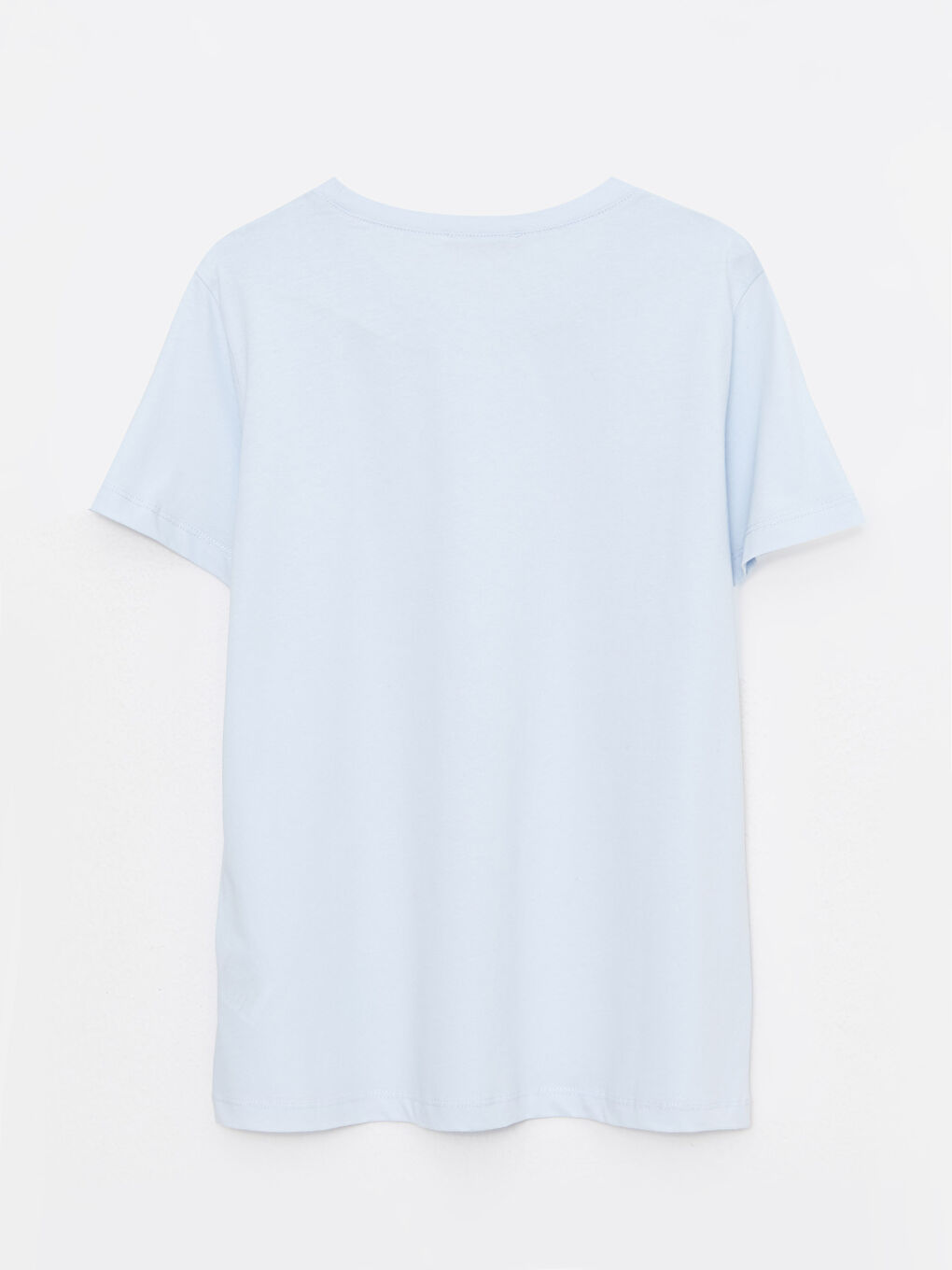 Majica od pamuka sa okruglim izrezom, štampom i kratkim rukavima za žene-6