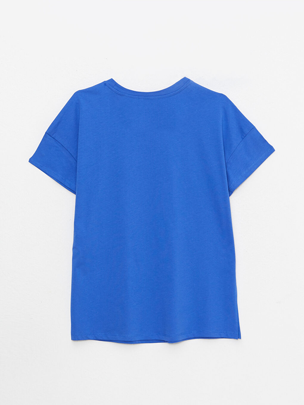 Crew Neck Printed Short Sleeve Cotton Women's T-shirt-6
