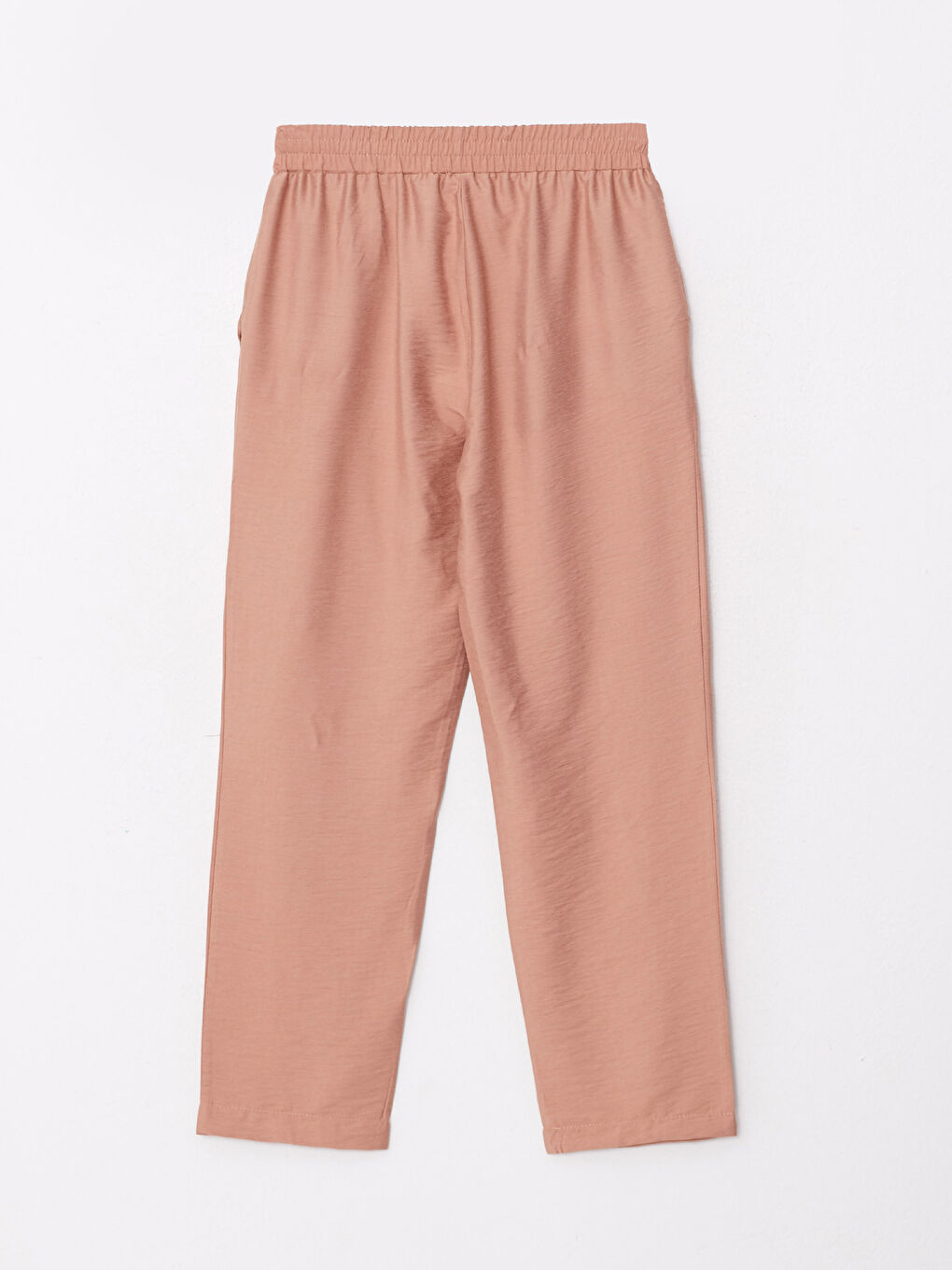 Kahverengi Rahat Kalıp Düz Cep Detaylı Kadın Pantolon-6