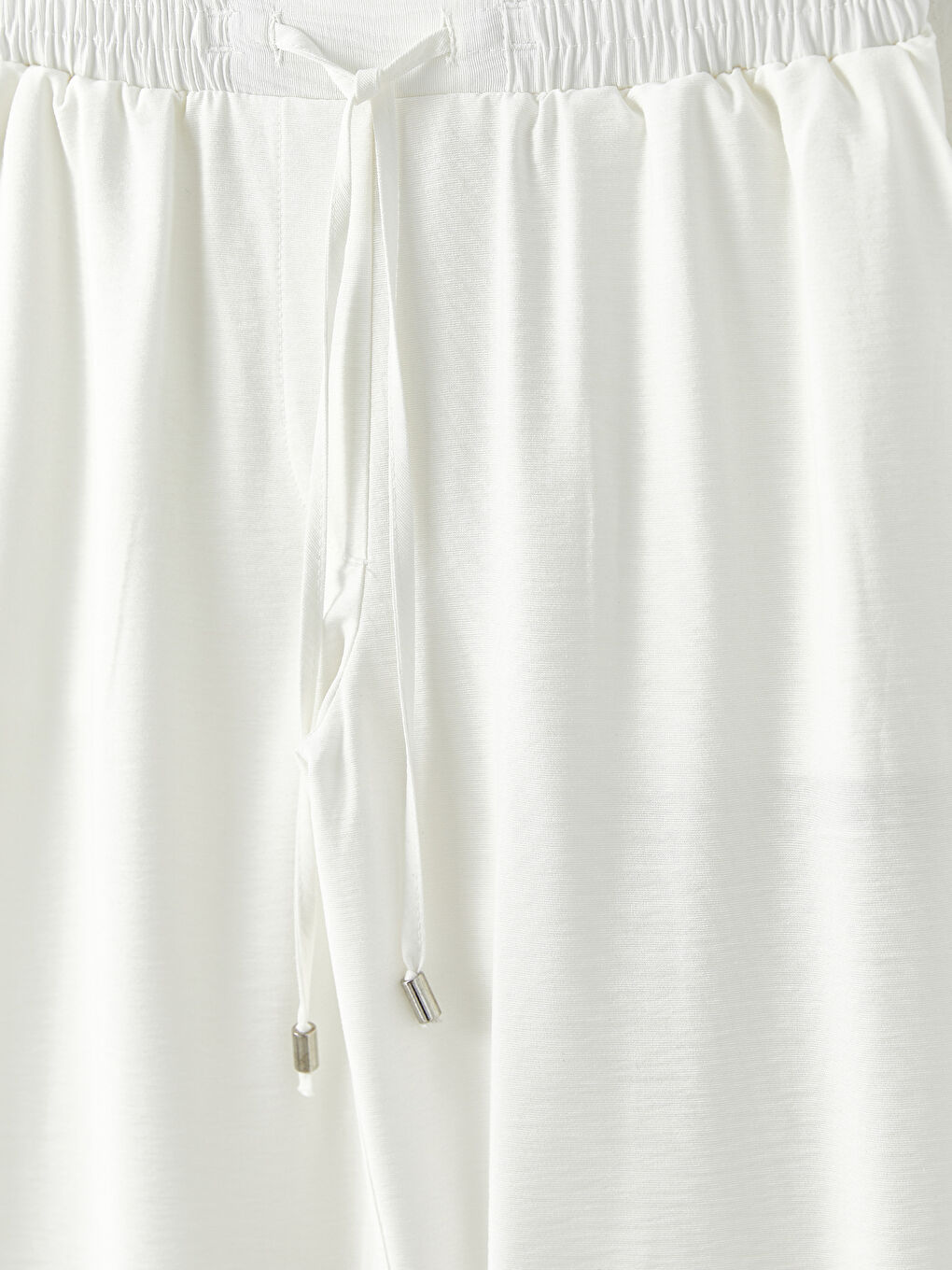 Ekru Rahat Kalıp Düz Cep Detaylı Kadın Pantolon-6