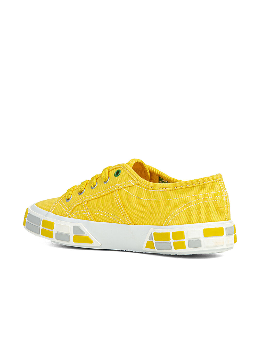 Sarı Bağcıklı Kadın Spor Ayakkabı-3