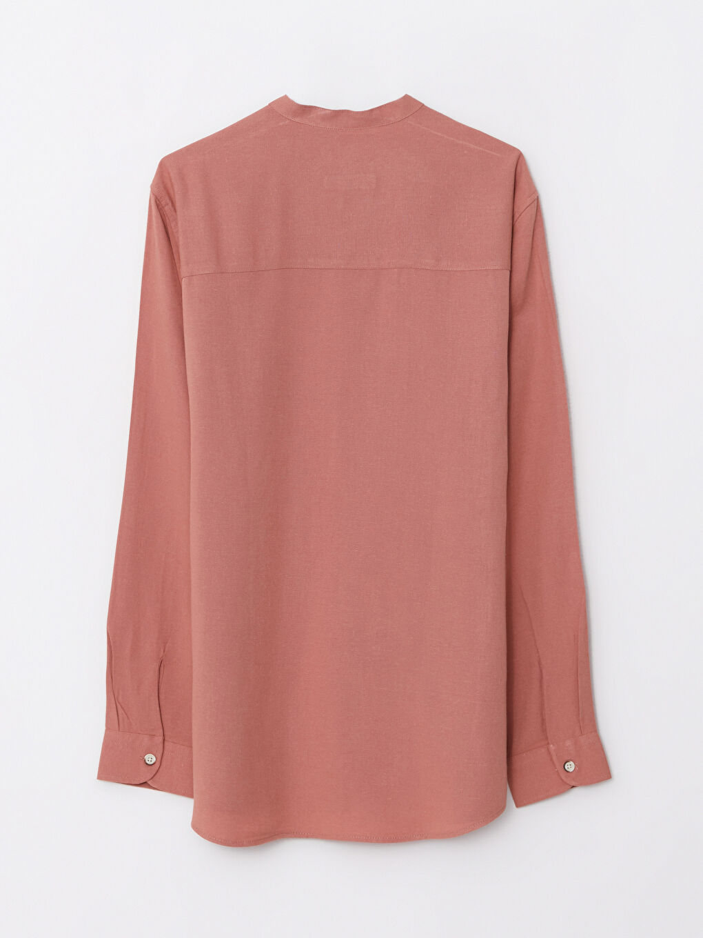 Kahverengi Regular Fit Hakim Yaka Uzun Kollu Poplin Erkek Gömlek-6