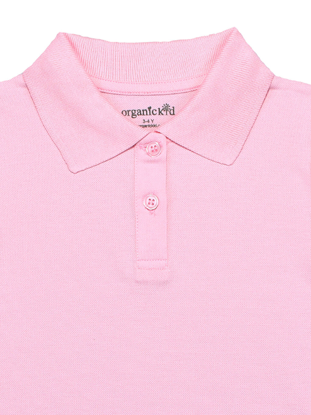 ORGANICKID Pembe Polo Yaka Basic Kısa Kollu Erkek Çocuk Tişört - 1