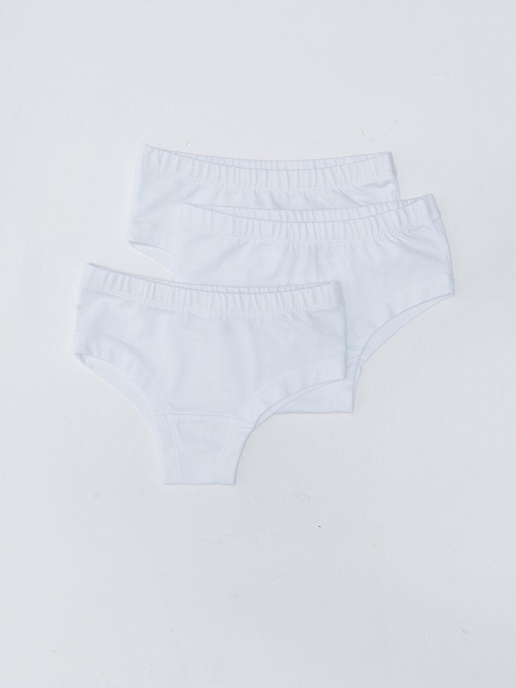Beyaz Kız Bebek Külot 3'lü