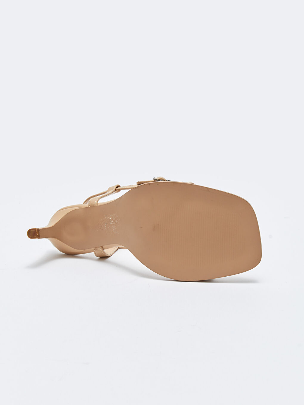 Bej Deri Görünümlü Kadın Düz Topuklu Ayakkabı-3