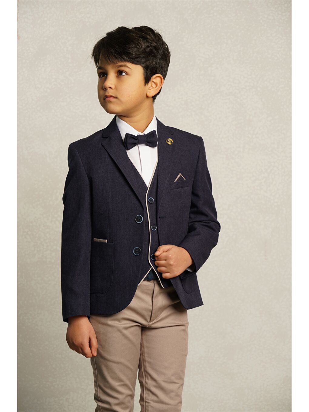Lacivert Erkek Çocuk Takım Elbise-1