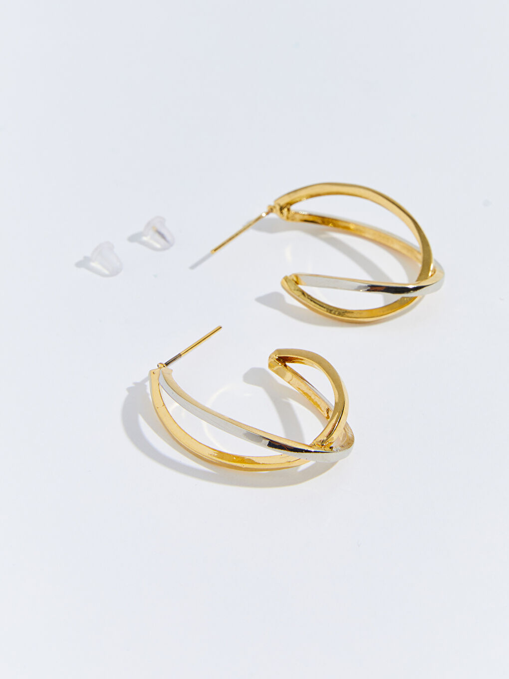 Karışık Milamelia Elips Kadın Halka Küpe-1