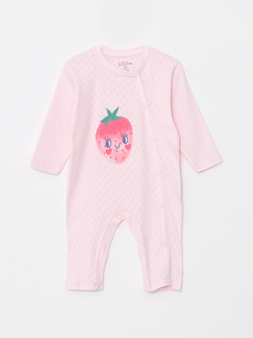 Pembe Bisiklet Yaka Kız Bebek Tulum