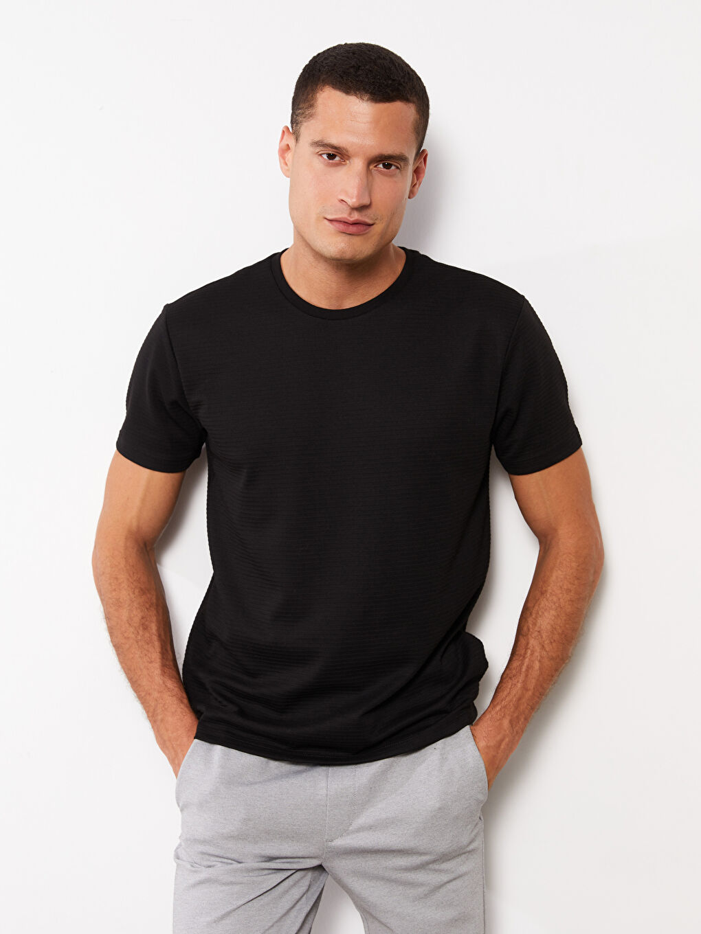 Crew Neck Short Sleeve Men's T-Shirt