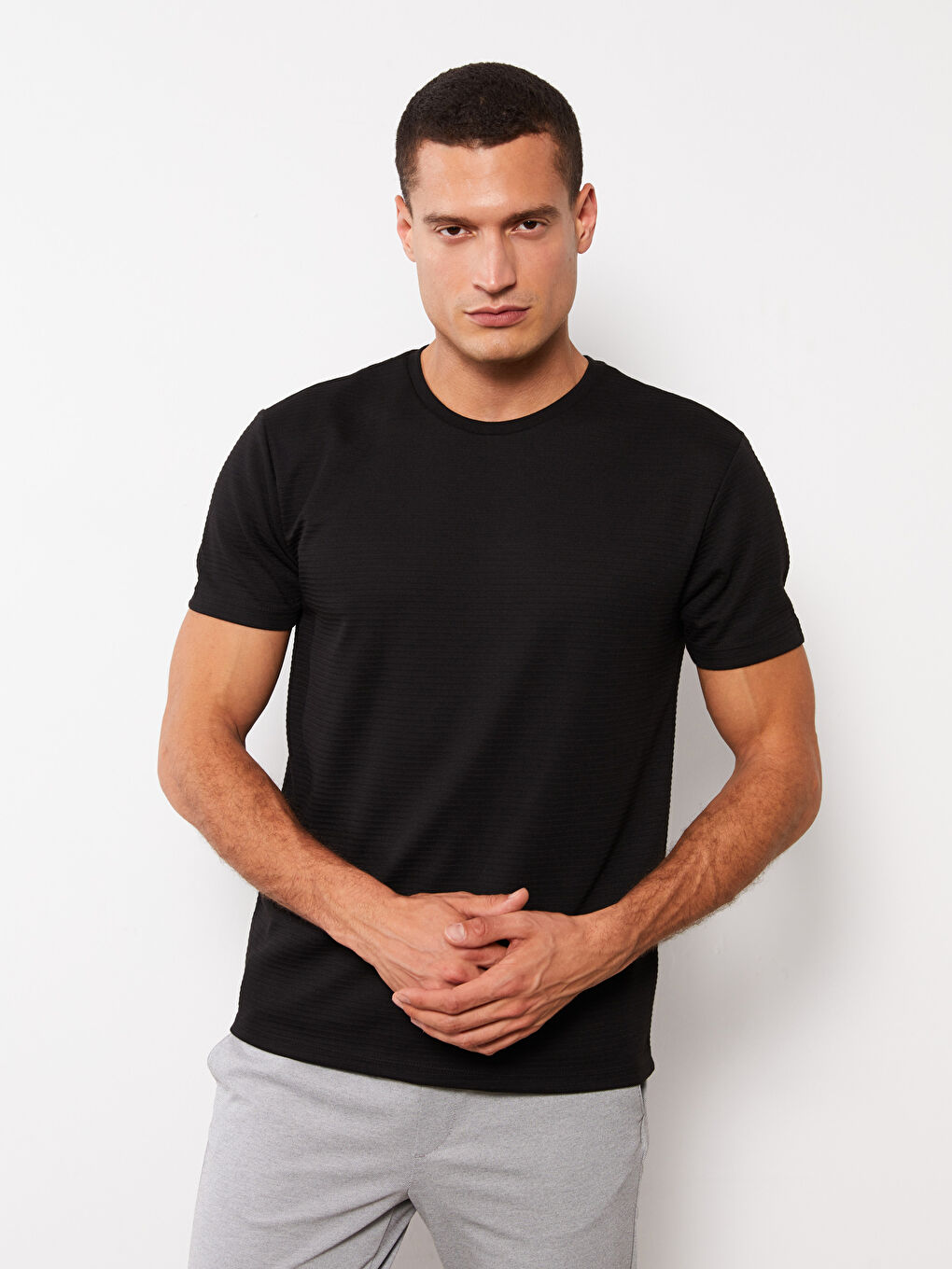 Crew Neck Short Sleeve Men's T-Shirt-1