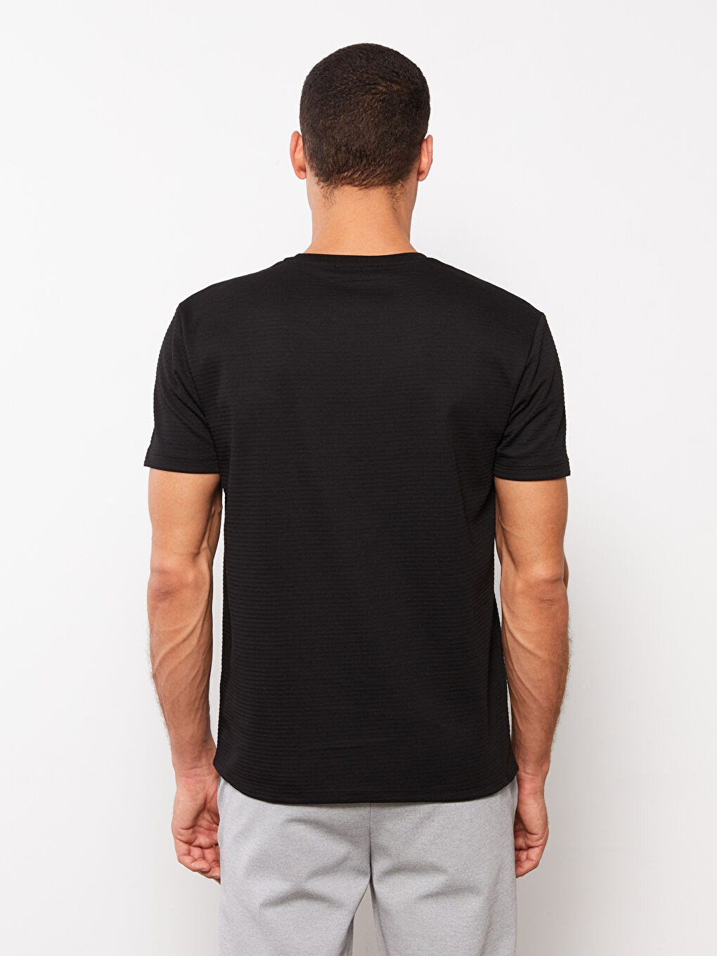 Crew Neck Short Sleeve Men's T-Shirt-4