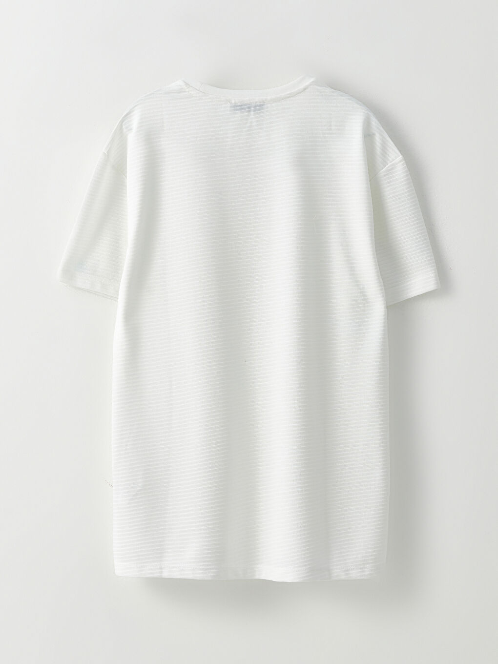 Ekru Bisiklet Yaka Kısa Kollu Erkek Tişört-6