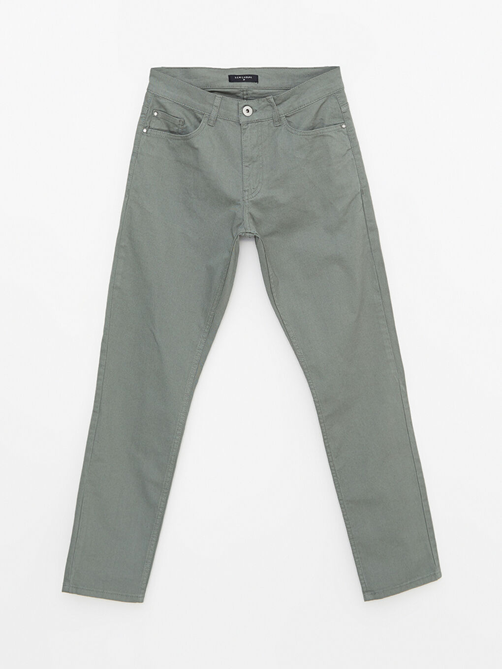 Yeşil Slim Fit Gabardin Erkek Pantolon-5