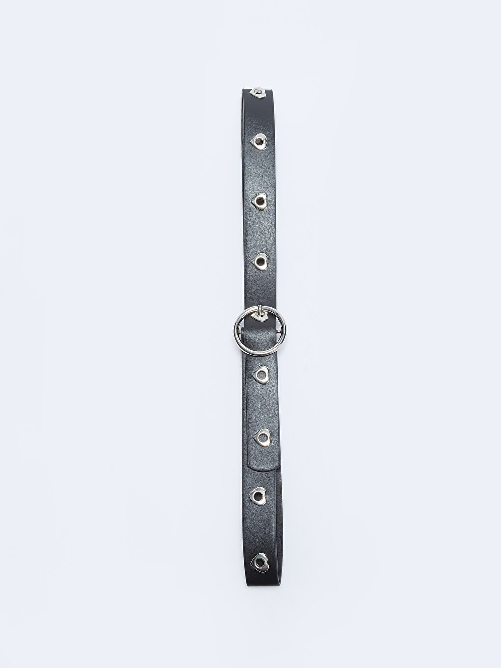 Leather Look Eyelet Detail Girl's Belt-1