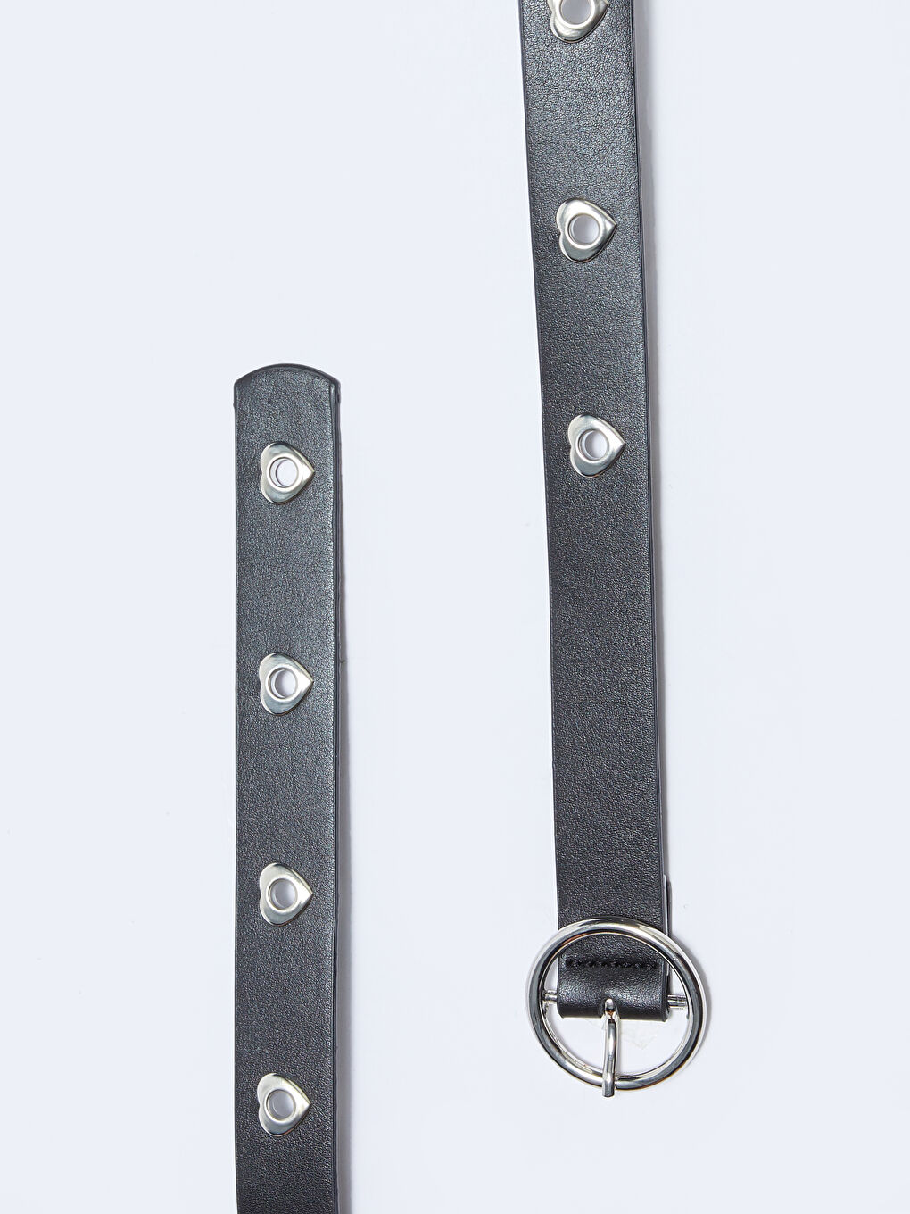 Leather Look Eyelet Detail Girl's Belt-2