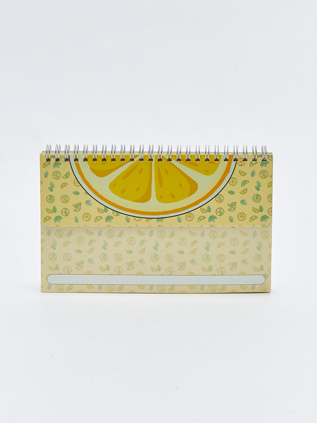 Limon Baskılı Çizgili Spiralli Not Defteri-1