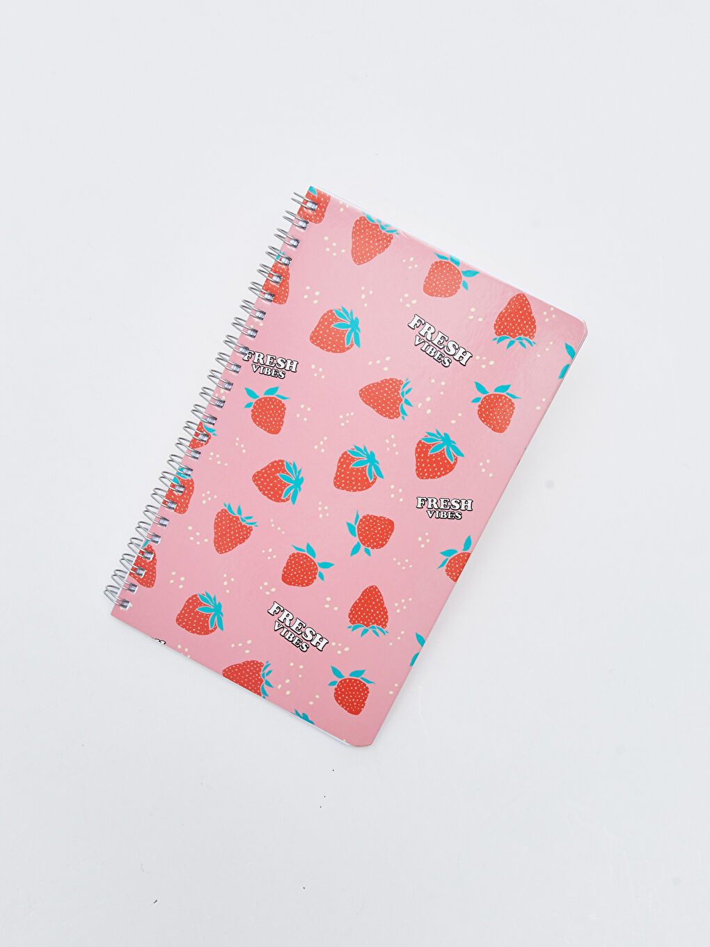 Cahier à Spirale Ligné Imprimé Fraise